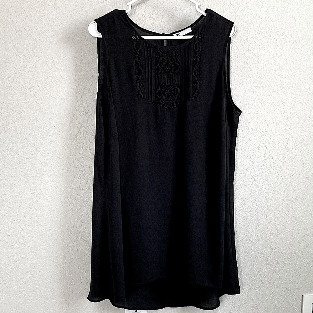 Lace neck blouse